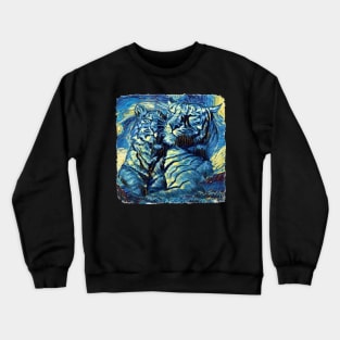 Tigers Van Gogh Style Crewneck Sweatshirt